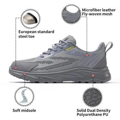 Guyisa Leisure Safety Shoe AL6005GY — view 4