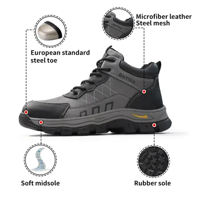 Guyisa High-Top Safety Boot AH2705 — view 2
